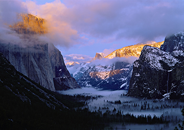 Yosemite Valley in winter, Yosemite National Park, Photo by: QT Luong
