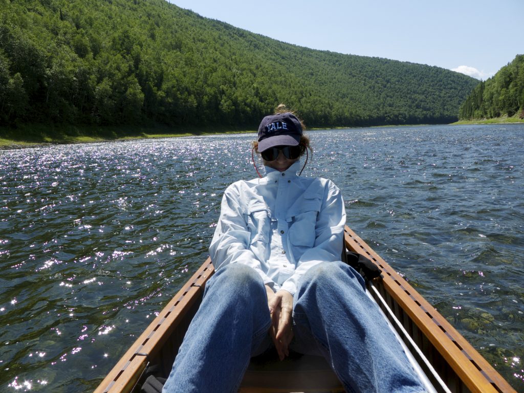 salmon fishing at Toad Brook Lodge, Restigouche River, New Brunswick, Canada